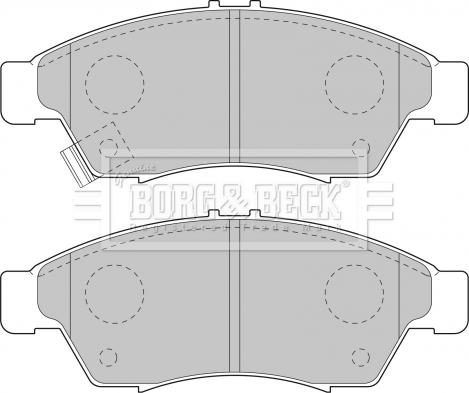 Borg & Beck BBP1802 - Гальмівні колодки, дискові гальма avtolavka.club