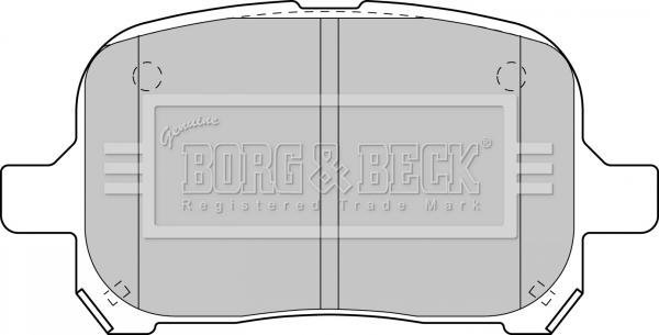 Borg & Beck BBP1810 - Гальмівні колодки, дискові гальма avtolavka.club