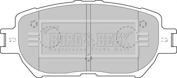 Borg & Beck BBP1833 - Гальмівні колодки, дискові гальма avtolavka.club