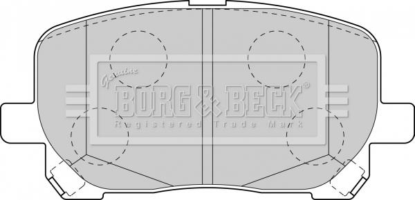 Borg & Beck BBP1837 - Гальмівні колодки, дискові гальма avtolavka.club