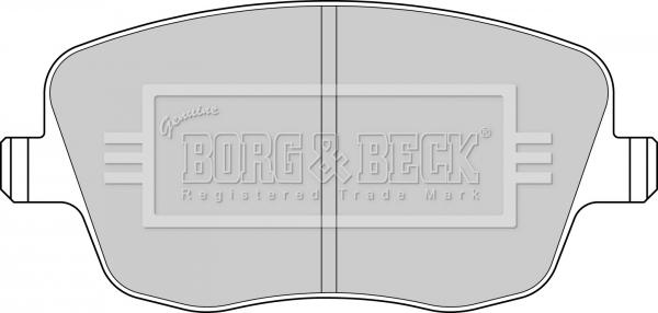 Borg & Beck BBP1825 - Гальмівні колодки, дискові гальма avtolavka.club