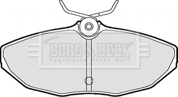 Borg & Beck BBP1870 - Гальмівні колодки, дискові гальма avtolavka.club