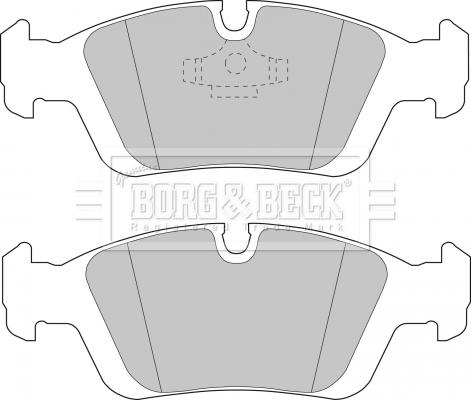 Borg & Beck BBP1399 - Гальмівні колодки, дискові гальма avtolavka.club