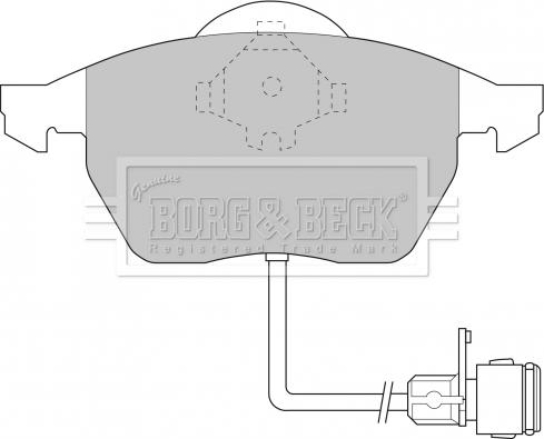 Borg & Beck BBP1392 - Гальмівні колодки, дискові гальма avtolavka.club