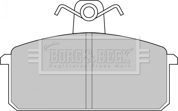 Borg & Beck BBP1348 - Гальмівні колодки, дискові гальма avtolavka.club