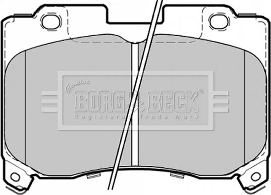 Borg & Beck BBP1354 - Гальмівні колодки, дискові гальма avtolavka.club