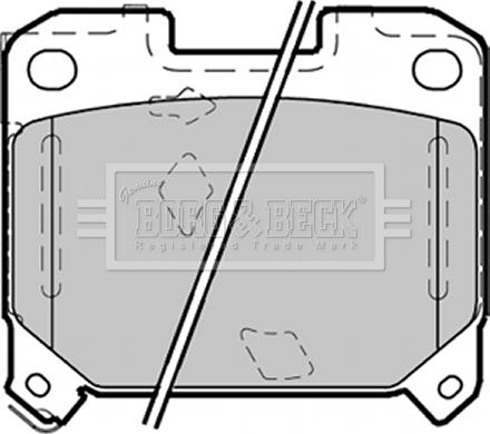 Borg & Beck BBP1355 - Гальмівні колодки, дискові гальма avtolavka.club