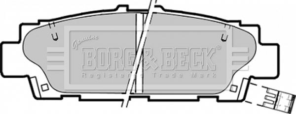 Borg & Beck BBP1350 - Гальмівні колодки, дискові гальма avtolavka.club