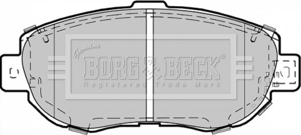 Borg & Beck BBP1353 - Гальмівні колодки, дискові гальма avtolavka.club