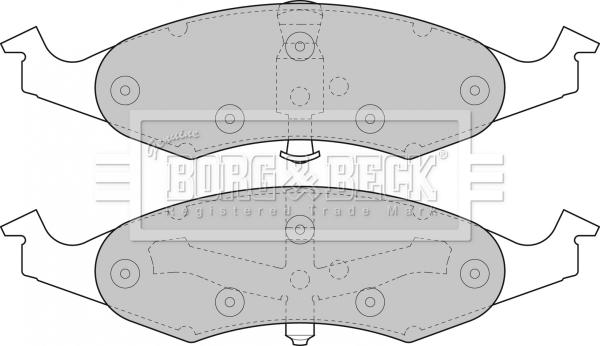 Borg & Beck BBP1368 - Гальмівні колодки, дискові гальма avtolavka.club