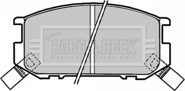 Borg & Beck BBP1318 - Гальмівні колодки, дискові гальма avtolavka.club