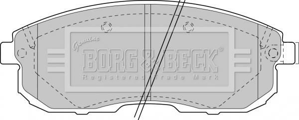 Borg & Beck BBP1473 - Гальмівні колодки, дискові гальма avtolavka.club