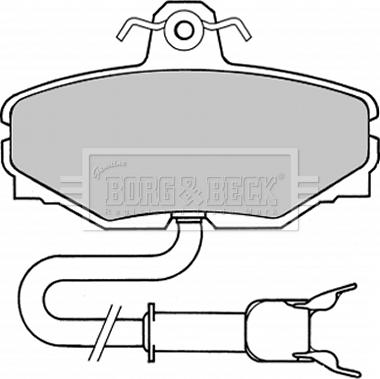 Borg & Beck BBP1334 - Гальмівні колодки, дискові гальма avtolavka.club