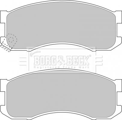 Borg & Beck BBP1336 - Гальмівні колодки, дискові гальма avtolavka.club