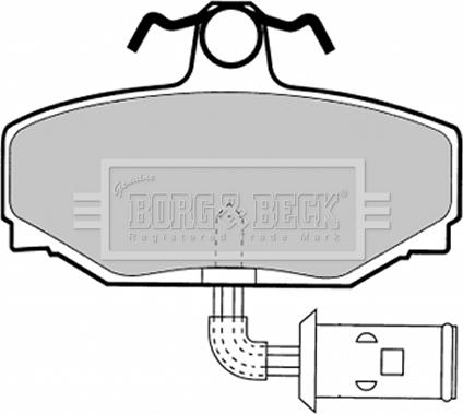 Borg & Beck BBP1332 - Гальмівні колодки, дискові гальма avtolavka.club