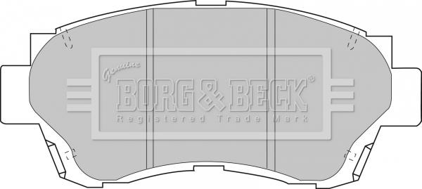 Borg & Beck BBP1377 - Гальмівні колодки, дискові гальма avtolavka.club