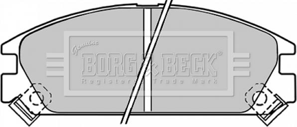 Borg & Beck BBP1249 - Гальмівні колодки, дискові гальма avtolavka.club