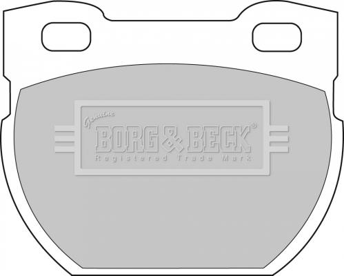 Borg & Beck BBP1250 - Гальмівні колодки, дискові гальма avtolavka.club