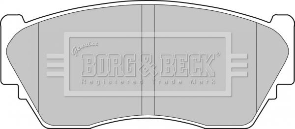 Borg & Beck BBP1253 - Гальмівні колодки, дискові гальма avtolavka.club