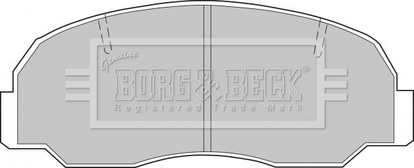 Borg & Beck BBP1206 - Гальмівні колодки, дискові гальма avtolavka.club