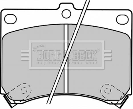 Borg & Beck BBP1208 - Гальмівні колодки, дискові гальма avtolavka.club