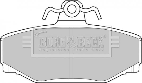 Borg & Beck BBP1218 - Гальмівні колодки, дискові гальма avtolavka.club
