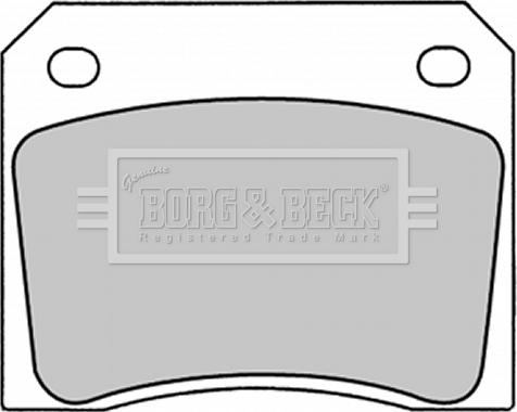 Borg & Beck BBP1281 - Гальмівні колодки, дискові гальма avtolavka.club