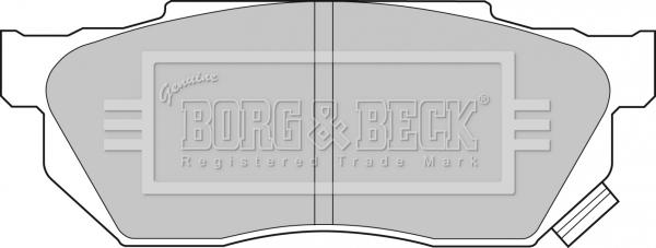 Borg & Beck BBP1236 - Гальмівні колодки, дискові гальма avtolavka.club