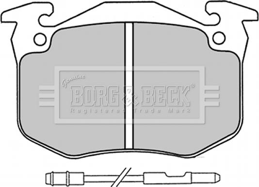 Borg & Beck BBP1230 - Гальмівні колодки, дискові гальма avtolavka.club