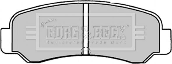 Borg & Beck BBP1231 - Гальмівні колодки, дискові гальма avtolavka.club