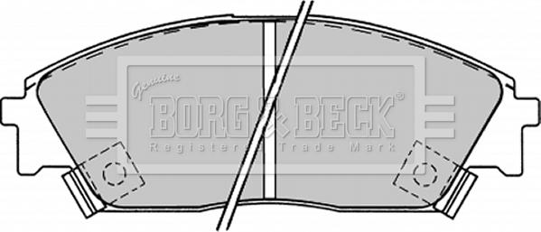 Borg & Beck BBP1232 - Гальмівні колодки, дискові гальма avtolavka.club