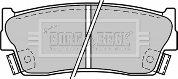 Borg & Beck BBP1228 - Гальмівні колодки, дискові гальма avtolavka.club