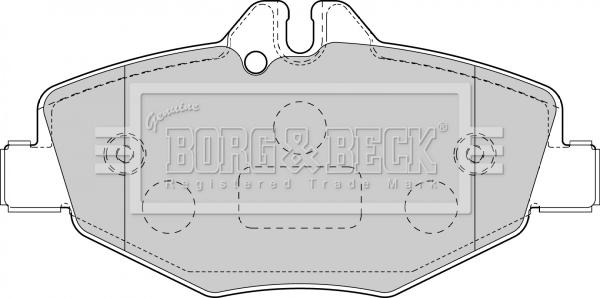 Borg & Beck BBP1796 - Гальмівні колодки, дискові гальма avtolavka.club