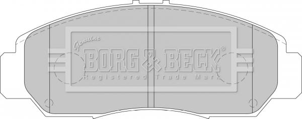 Borg & Beck BBP1741 - Гальмівні колодки, дискові гальма avtolavka.club