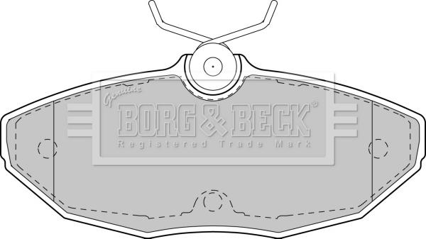 Borg & Beck BBP1743 - Гальмівні колодки, дискові гальма avtolavka.club