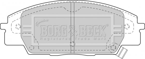 Borg & Beck BBP1742 - Гальмівні колодки, дискові гальма avtolavka.club