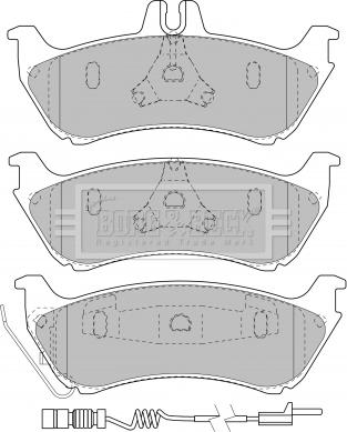 Borg & Beck BBP1755 - Гальмівні колодки, дискові гальма avtolavka.club