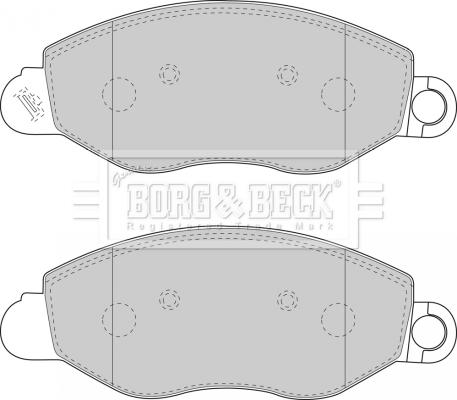 Borg & Beck BBP1714 - Гальмівні колодки, дискові гальма avtolavka.club