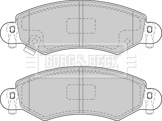 Borg & Beck BBP1713 - Гальмівні колодки, дискові гальма avtolavka.club