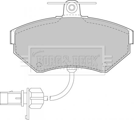 Borg & Beck BBP1733 - Гальмівні колодки, дискові гальма avtolavka.club