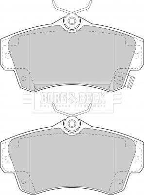 Borg & Beck BBP1724 - Гальмівні колодки, дискові гальма avtolavka.club