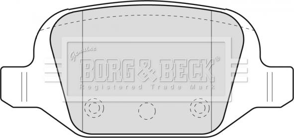 Borg & Beck BBP1775 - Гальмівні колодки, дискові гальма avtolavka.club