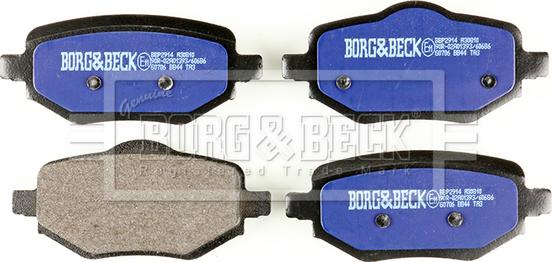 Borg & Beck BBP2914 - Гальмівні колодки, дискові гальма avtolavka.club