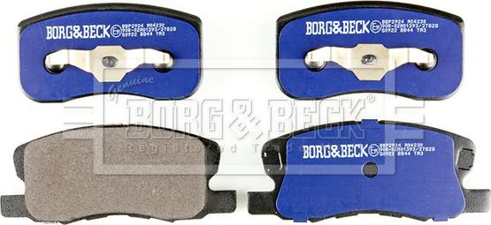 Borg & Beck BBP2924 - Гальмівні колодки, дискові гальма avtolavka.club