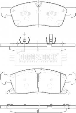 Borg & Beck BBP2491 - Гальмівні колодки, дискові гальма avtolavka.club