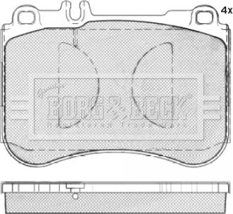 Borg & Beck BBP2497 - Гальмівні колодки, дискові гальма avtolavka.club