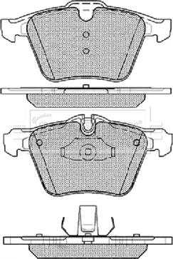 Borg & Beck BBP2444 - Гальмівні колодки, дискові гальма avtolavka.club