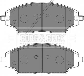 Borg & Beck BBP2459 - Гальмівні колодки, дискові гальма avtolavka.club