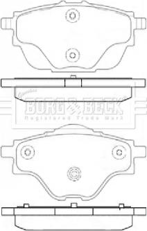 Borg & Beck BBP2451 - Гальмівні колодки, дискові гальма avtolavka.club