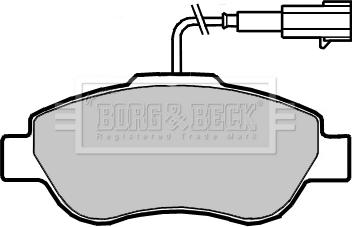 Borg & Beck BBP2416 - Гальмівні колодки, дискові гальма avtolavka.club